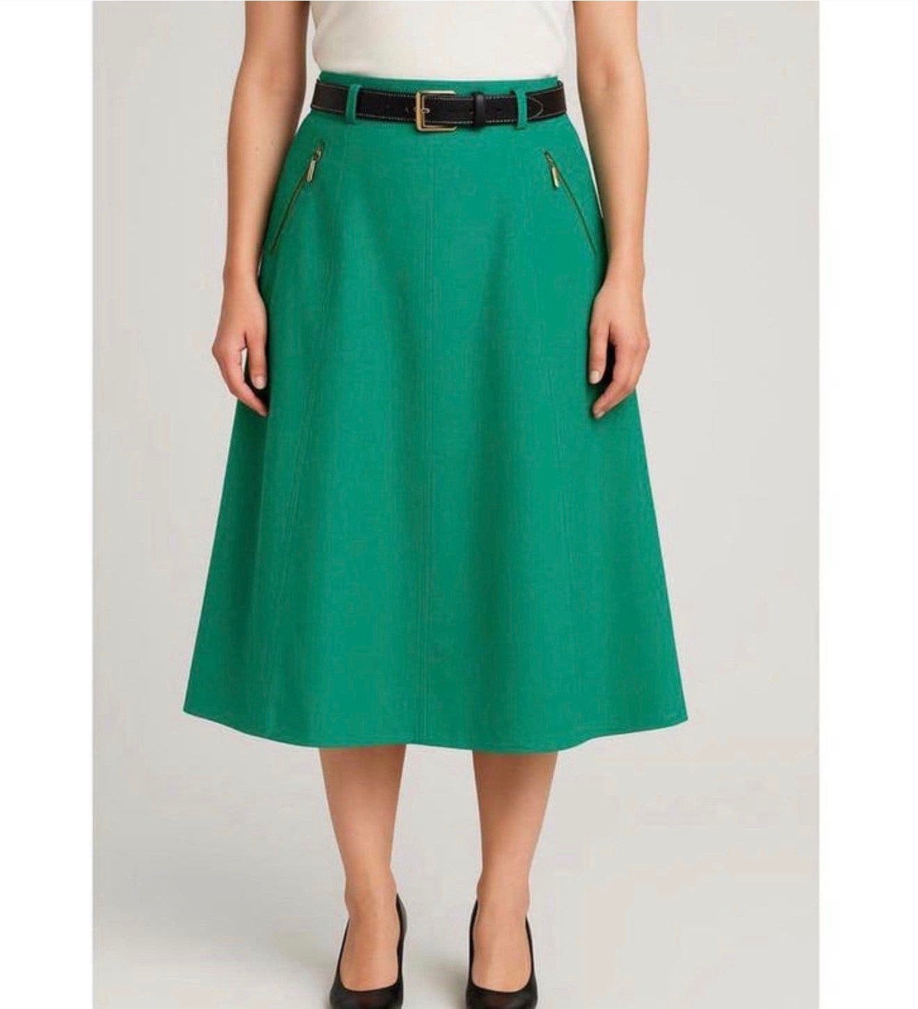 Basler lange rok - groen groene met riem - Nieuw 42 L eu, L, Maat 42/44 (L), Nieuw, L
