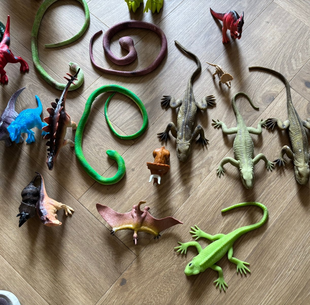 Reptielen dierenset. Dino speelgoed, Ophalen of Verzenden, Gebruikt