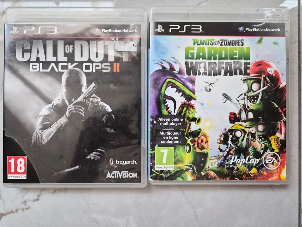 PS3 Games: Call of Duty Black Ops II & Plants vs.Zombies GW, Online, Gebruikt, Vanaf 18 jaar, Shooter