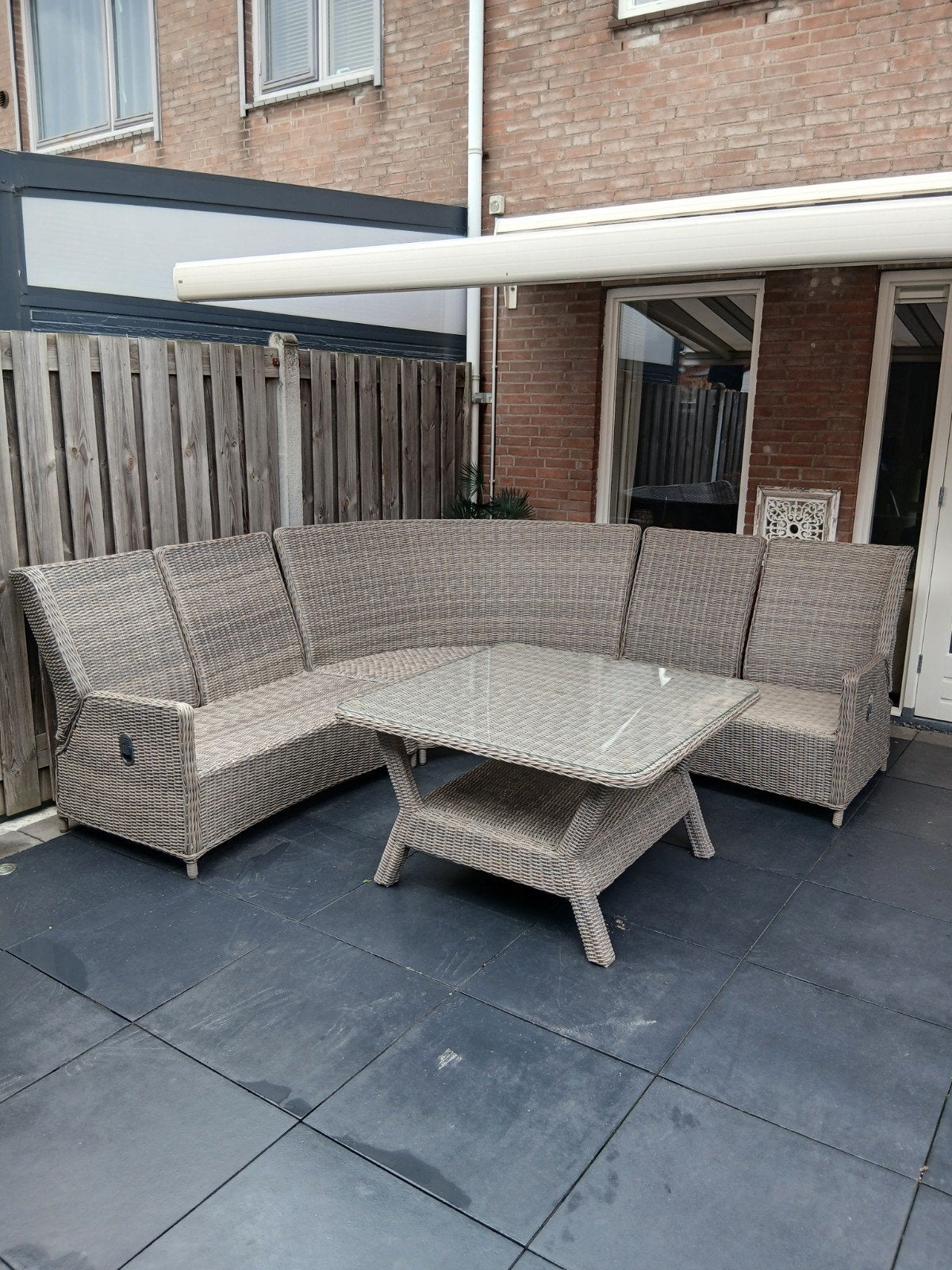 loungeset /diningset te koop intratuin, Tuin en Terras, Ophalen, Zo goed als nieuw, Wicker