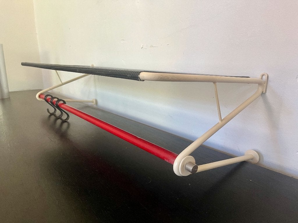 Mathieu Matégot for Artimeta – wandkapstok – jaren 50, Huis en Inrichting, Wandkapstok, Gebruikt, Ophalen of Verzenden, Minder dan 100 cm
