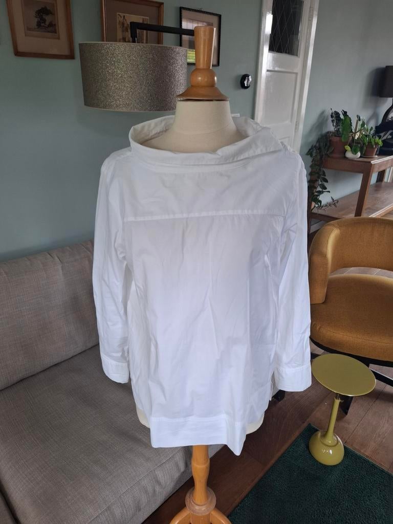 Witte blouse van opus maat 40, Maat 38/40 (M), Wit, Ophalen of Verzenden, Zo goed als nieuw