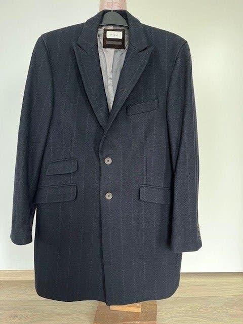 Wollen jas van Van Gils, mt52, donker blauw,zgan, Verzenden, Zo goed als nieuw, Maat 48/50 (M), Blauw