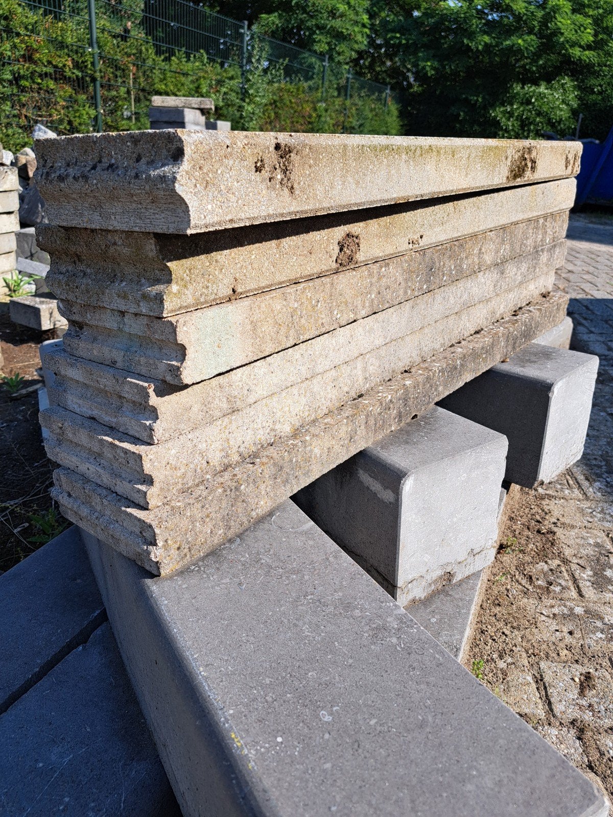 Banden stoeprand 100x15x6 cm - Gebruikt, Tuin en Terras, Tegels en Klinkers, Ophalen, Gebruikt, Overige typen, Minder dan 5 m²