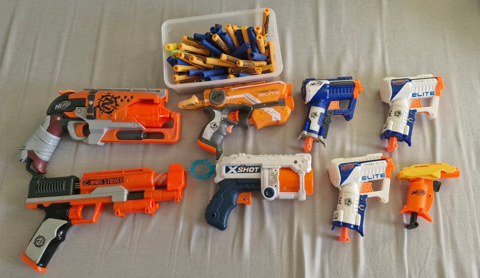 Diverse Nerf pistolen incl pijltjes alles werkt, Ophalen of Verzenden