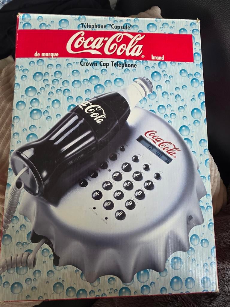 Coca-Cola Crown Cap Telefoon - Vintage Collector's Item, Ophalen, Zo goed als nieuw
