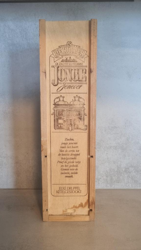Leeg: Decoratie - De Kuyper Kist, Jonge Jenever - Schiedam, Ophalen of Verzenden, Gebruikt, Overige typen, Overige merken