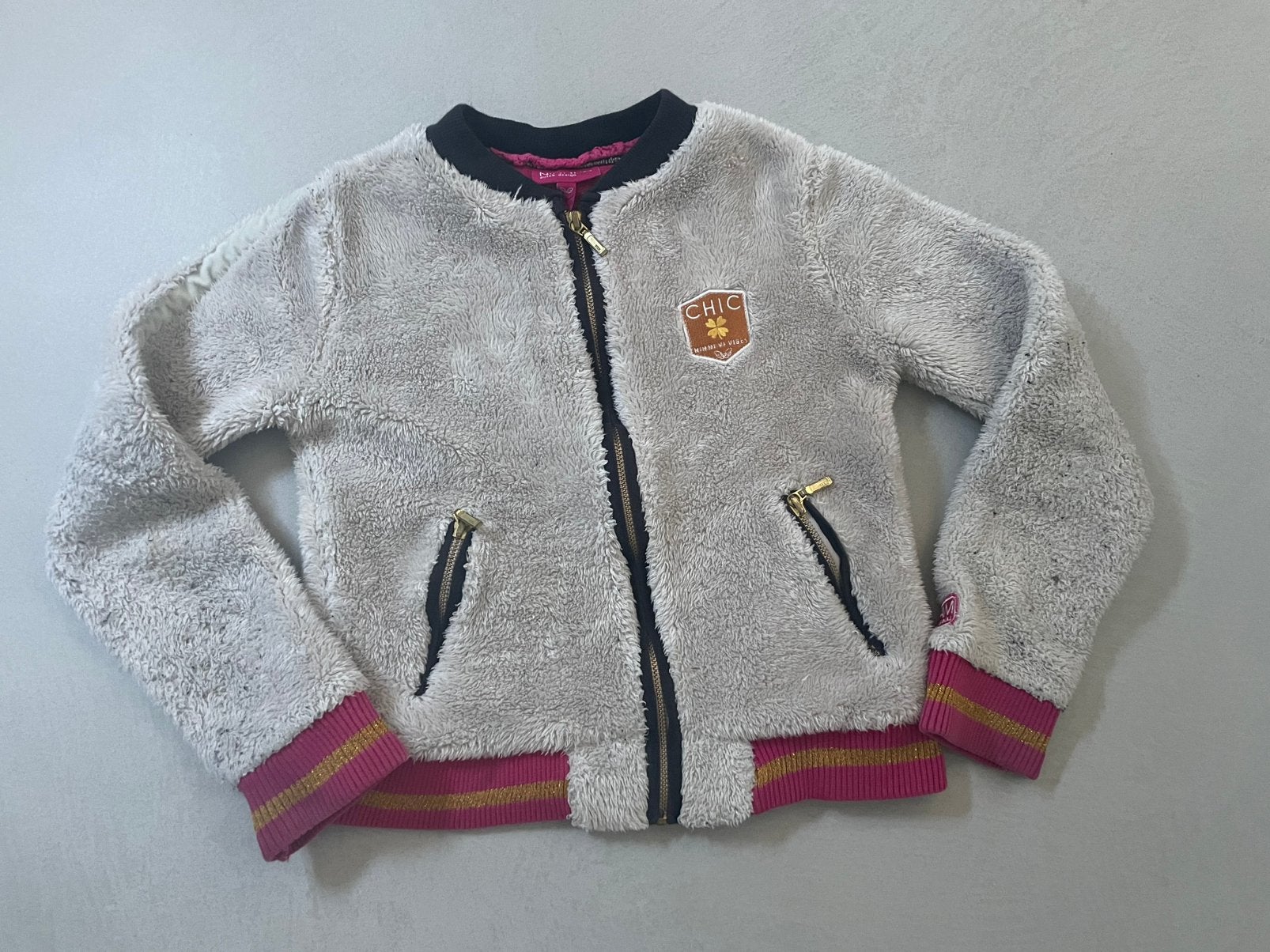 Ninni vi teddy jas maat 134/140, Ophalen of Verzenden, Gebruikt, Meisje, Jas