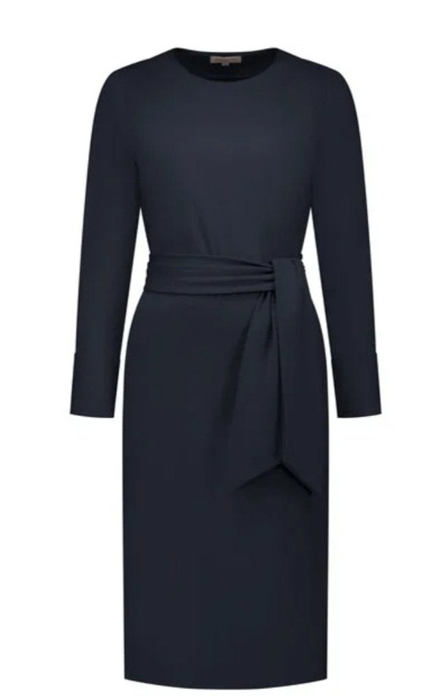 Jurk donkerblauw Port Lavande S 36 GOEDE STAAT!!, Kleding | Dames, Jurken, Port Lavande, Zo goed als nieuw, Maat 36 (S), Boven de knie