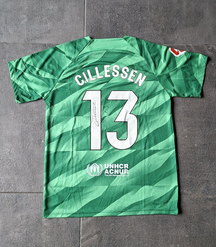 Shirt met originele handtekening; Jasper CIllessen Barcelona, Verzamelen, Verzenden, Nieuw, Buitenlandse clubs, Shirt