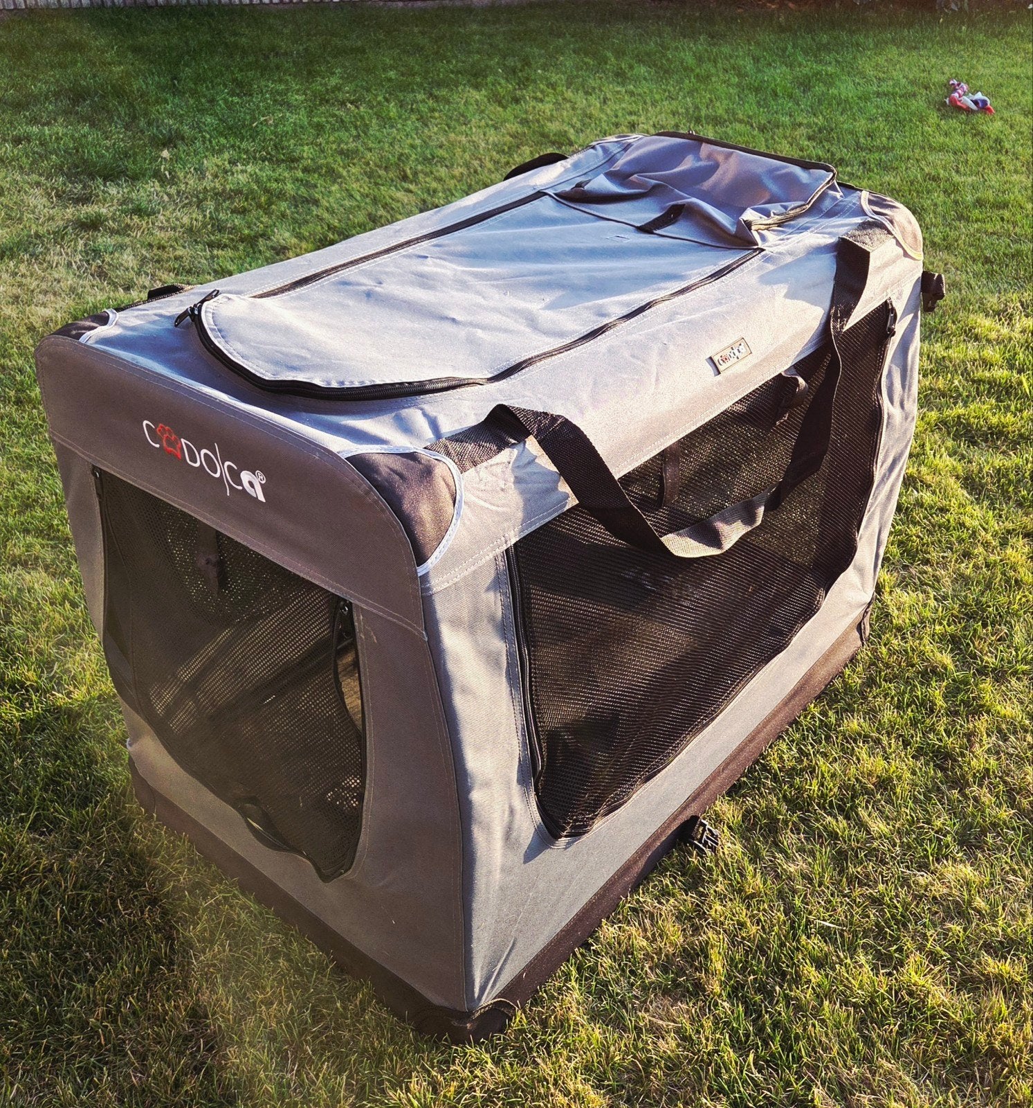 Cadoca Honden & Katten Reismand XXL - 90x60x66cm - Antraciet, Ophalen, Zo goed als nieuw