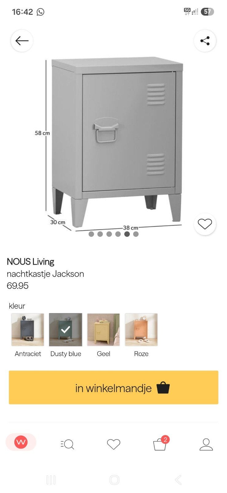 Foto 6 van lockerkastje mintgroen