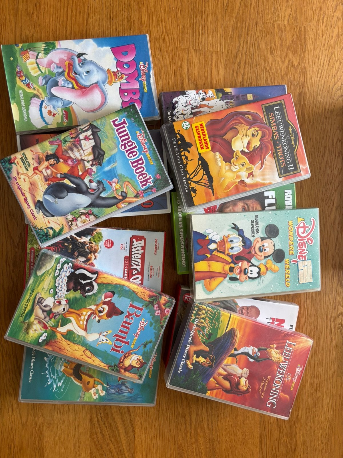 12 Disney videobanden VHS - o.a. Leeuwenkoning, Jungle Boek, Alle leeftijden, Ophalen, Gebruikt