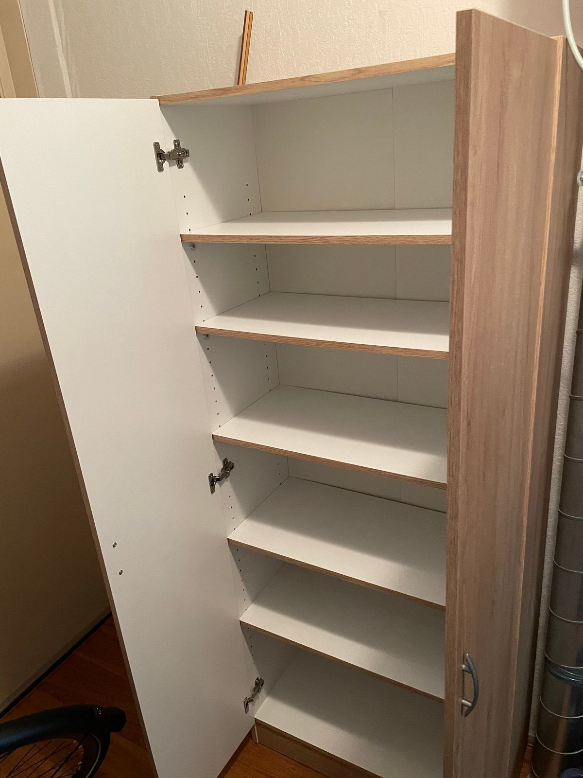Houten kast met planken en deuren, Ophalen, Gebruikt, 50 tot 100 cm, 150 tot 200 cm