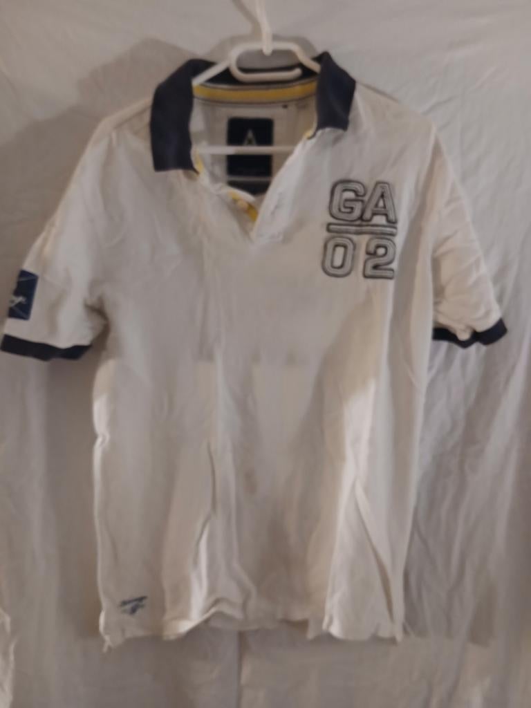 Gaastra polo wit maat M, Kleding | Heren, Ophalen of Verzenden