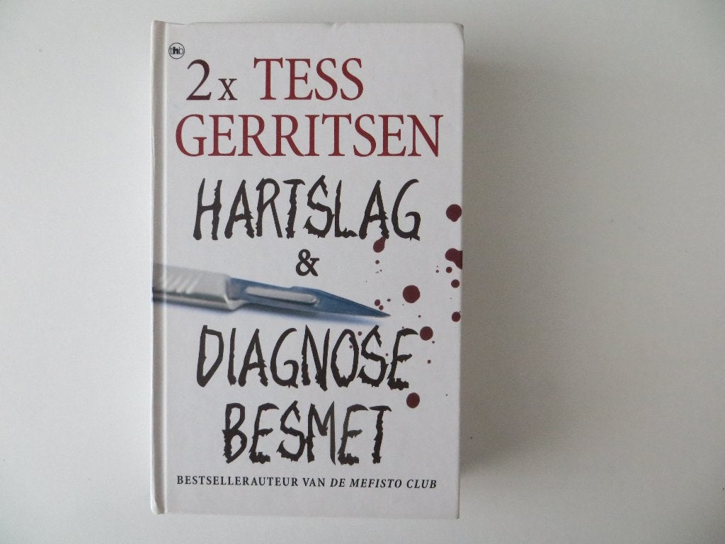 Boek Hartslag & Diagnose besmet – Tess Gerritsen, Ophalen of Verzenden, Zo goed als nieuw