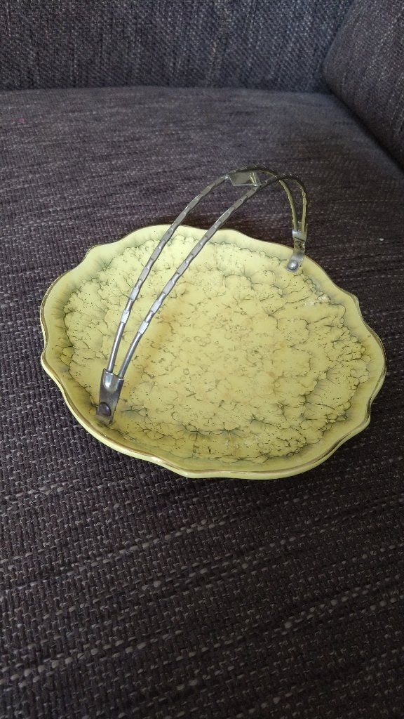 Vintage geel bonbonschaaltje, Ophalen of Verzenden