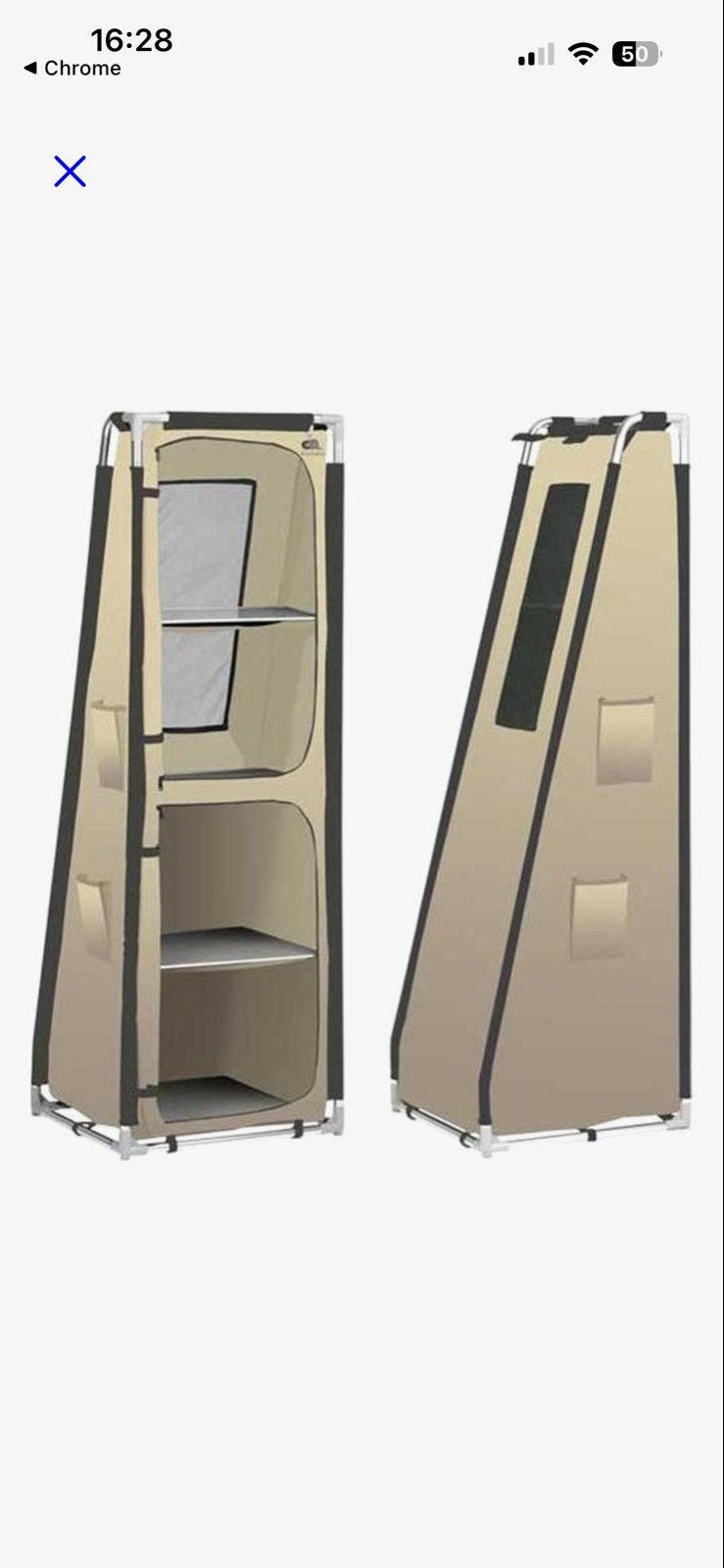 DEFA Campingkast met Schuine Wand - Beige, Ophalen, Zo goed als nieuw