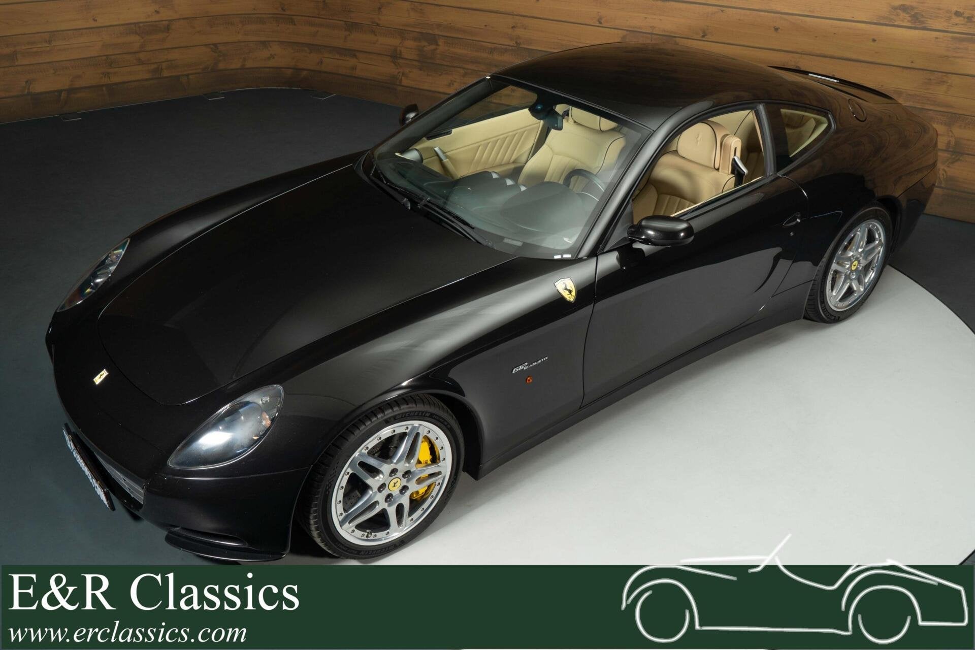 Ferrari 612 Scagletti F1 Coupe | 2006, Auto's, Achterwielaandrijving, Beige, Zwart, Leder