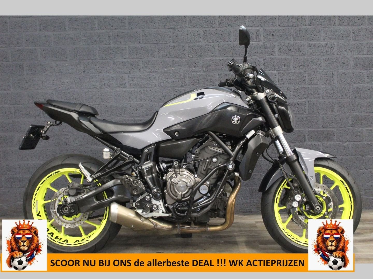 YAMAHA MT 07 ABS (bj 2016) 32,802 km NARDO GREY 35KW A2 gesc, Motoren, 2 cilinders, Bedrijf, Onbekend, YAMAHA