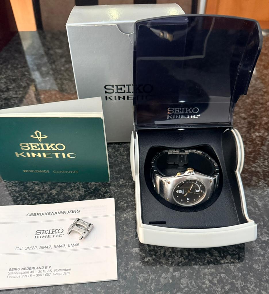 Seiko arctura kinetic 5M42-0E30 full set, Sieraden, Tassen en Uiterlijk, Horloges | Heren, Zo goed als nieuw, Polshorloge, Seiko