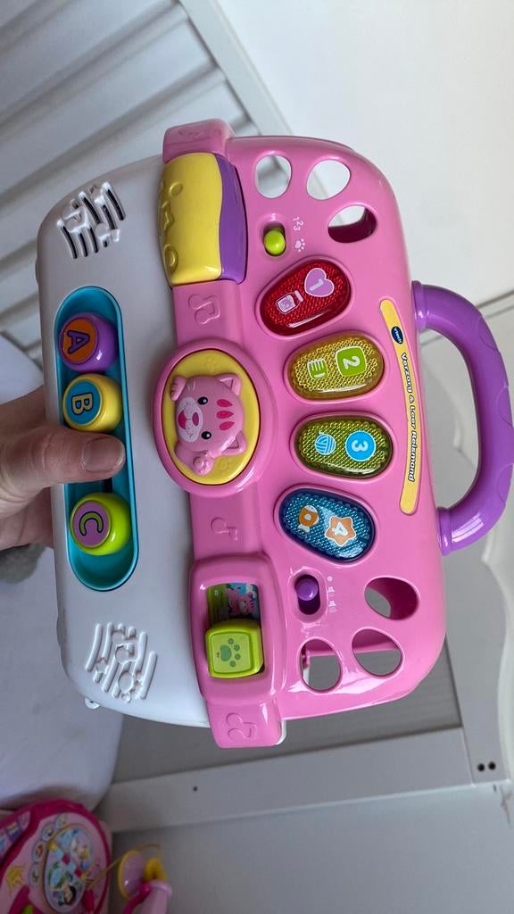 Vtech verzorg en leer poes in reismand, Ophalen, Zo goed als nieuw