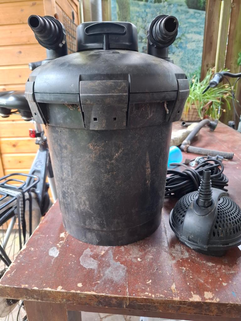 Pontec Vijverfilter met UV-C en pomp, Tuin en Terras, Ophalen, Gebruikt, Vijverfilter