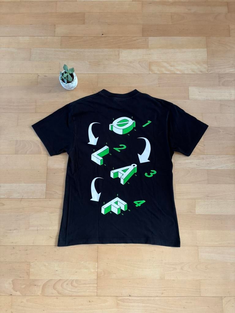 OLAF T-shirt Backprint Zwart S, Ophalen of Verzenden, Zwart