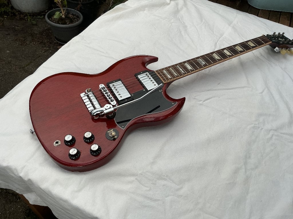 Gibson SG Standard 2014 Heritage Cherry, Muziek en Instrumenten, Ophalen, Gebruikt, Solid body, Gibson