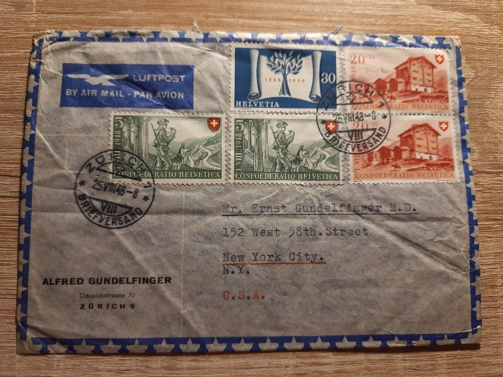 Zwitserland, Verzenden, Gestempeld