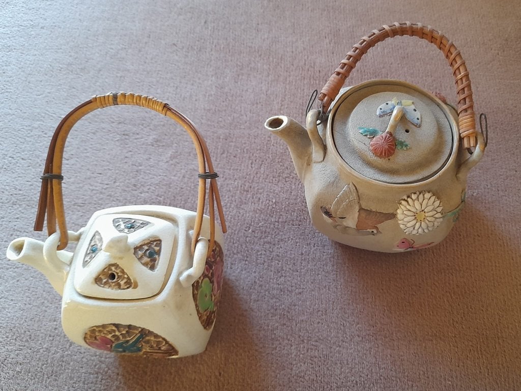 2 antieke Japanse Banko-yaki theepotten, Ophalen