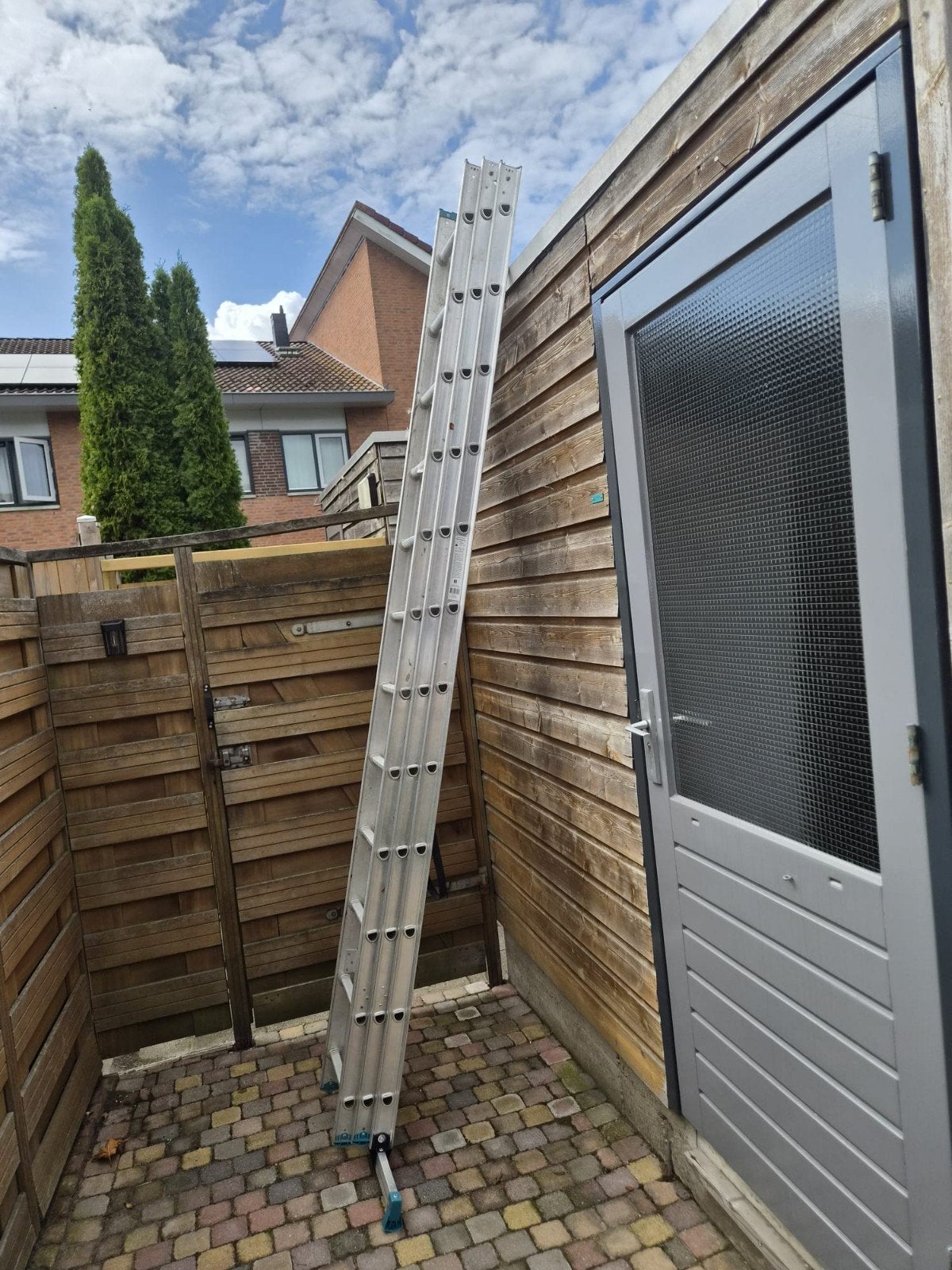 Aluminium Reformladder 3x12 - Max 7,55m, Ophalen, Gebruikt, Ladder, Opvouwbaar of Inschuifbaar