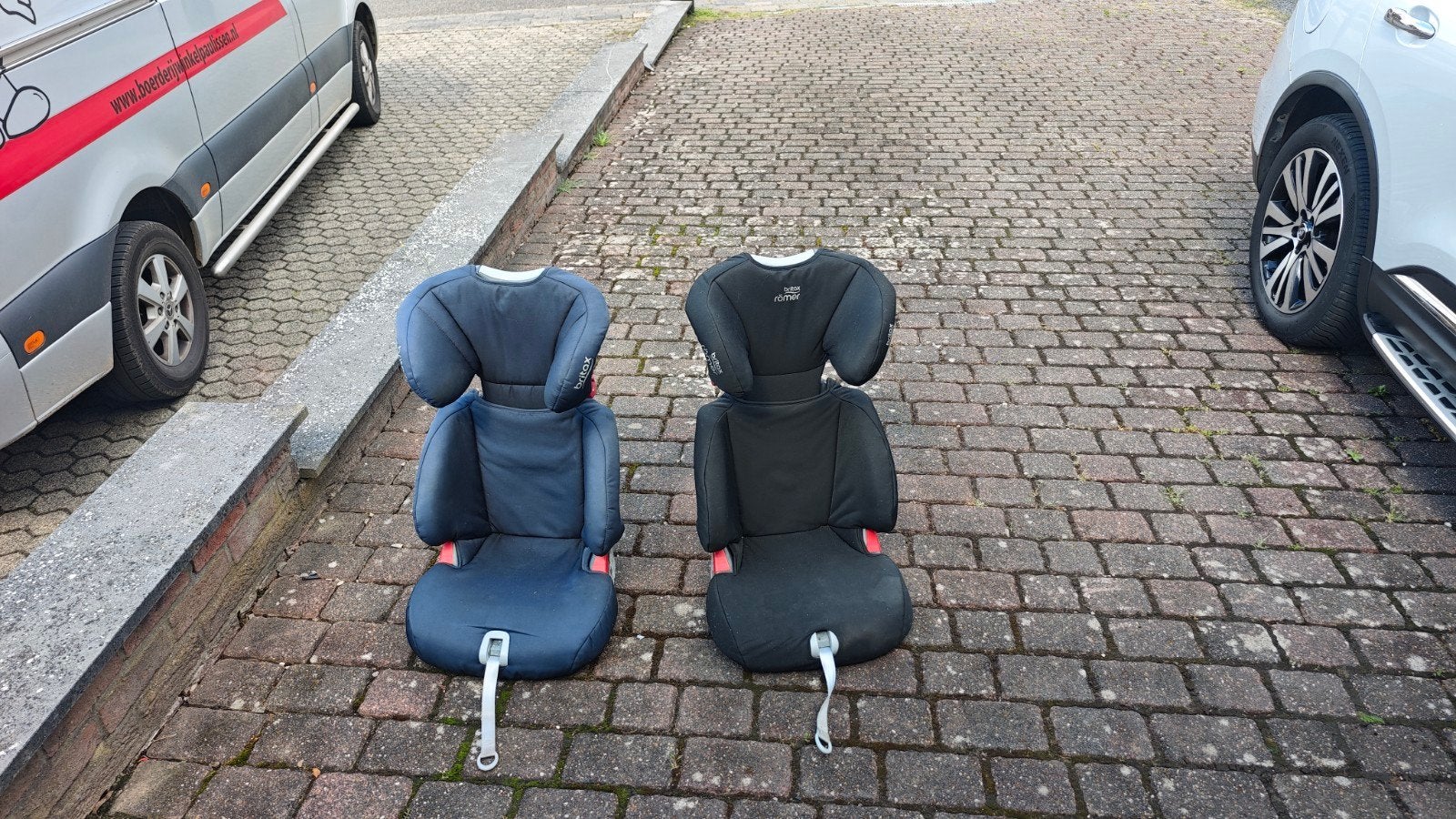 3x Autostoel Britax Römer Kidfix XP Sict - Zwart & Blauw, Ophalen, Romer, Autogordel of Isofix, Gebruikt