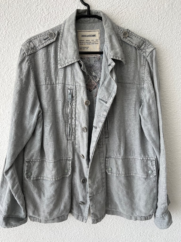 Zadig en Voltaire top jasje !! Kid lin skull, Maat 38/40 (M), Zadig en Voltaire, Zo goed als nieuw, Jasje