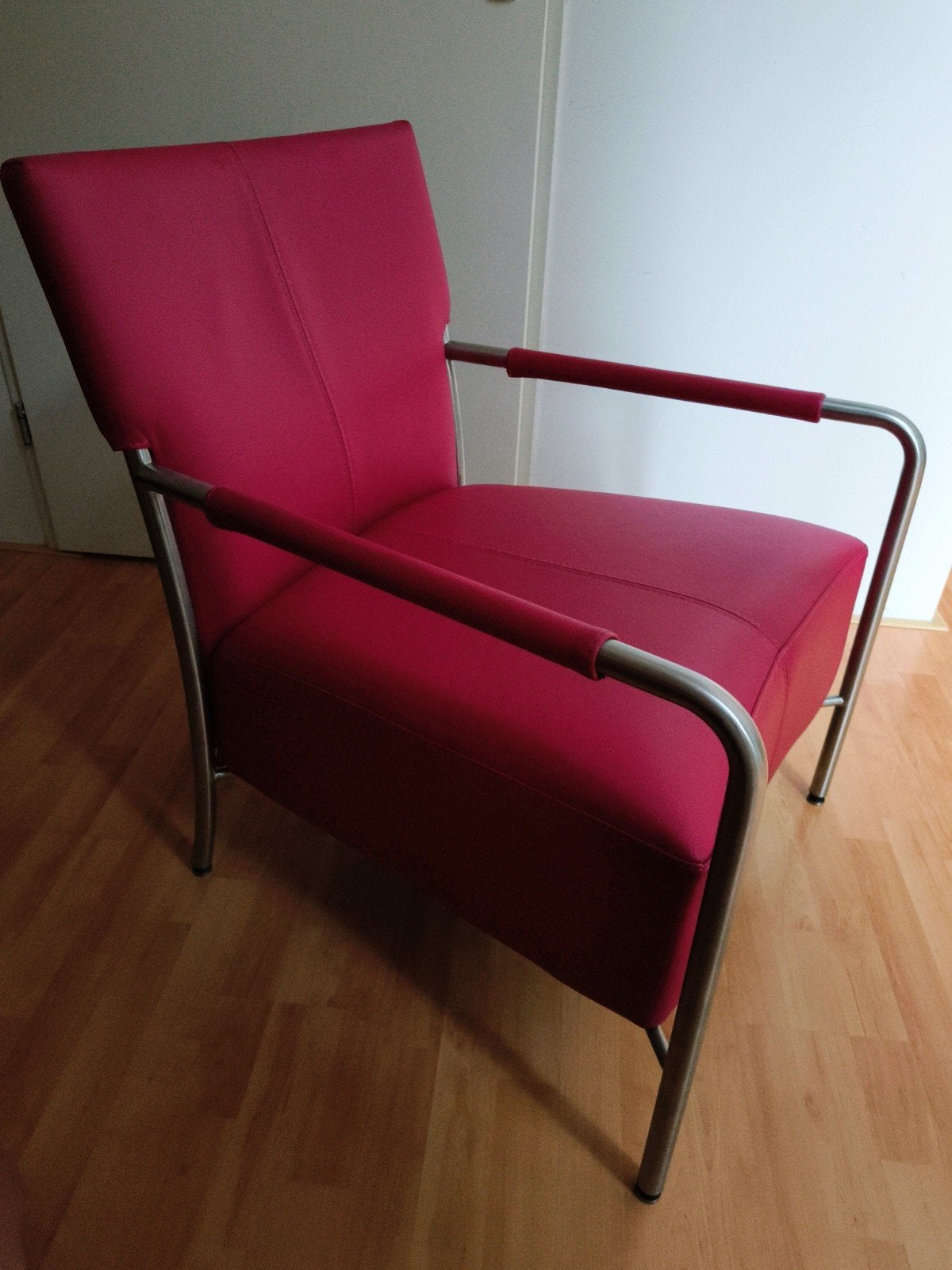 Bert Plantagie fauteuil - Rood, Huis en Inrichting, Ophalen, Gebruikt, Leer, Rood