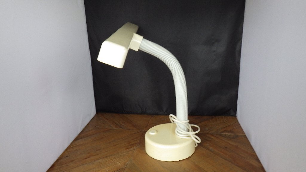 bijzondere jaren '70 design lamp (kunststof), Gebruikt, Vintage, Overige fittingen, Ophalen of Verzenden