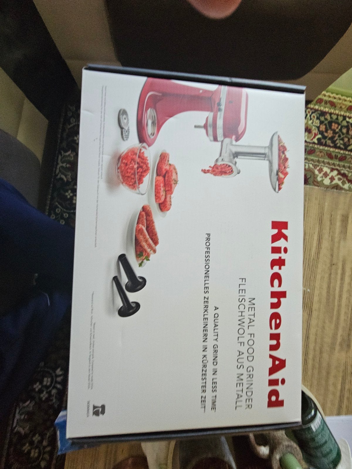 KitchenAid Metalen Vleesmolen Opzetstuk, Witgoed en Apparatuur, Onderdelen en Toebehoren, Ophalen of Verzenden
