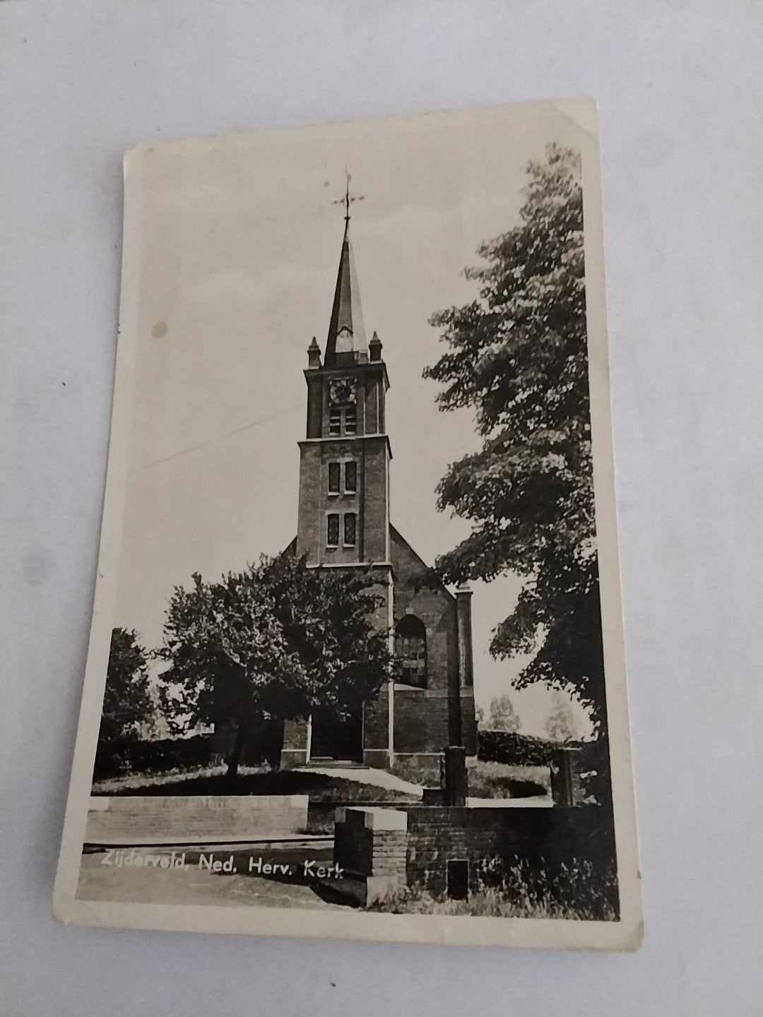 Oude Ansichtkaart Zijderveld Ned. Herv. Kerk, Ophalen of Verzenden, Voor 1920, Gelopen, Zuid-Holland
