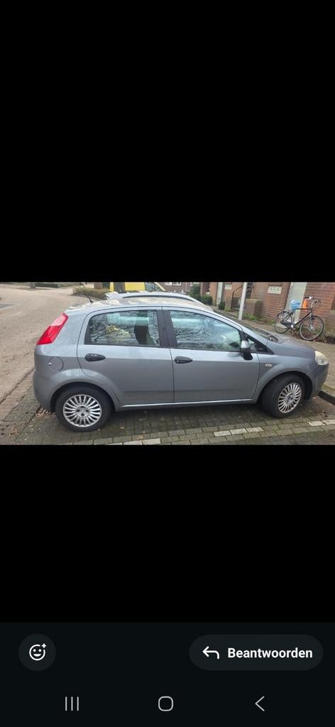 Fiat Punto 1.2 5DR 2006 Grijs, Auto's, 1005 kg, 40 €/maand, 1242 cc, 4 cilinders