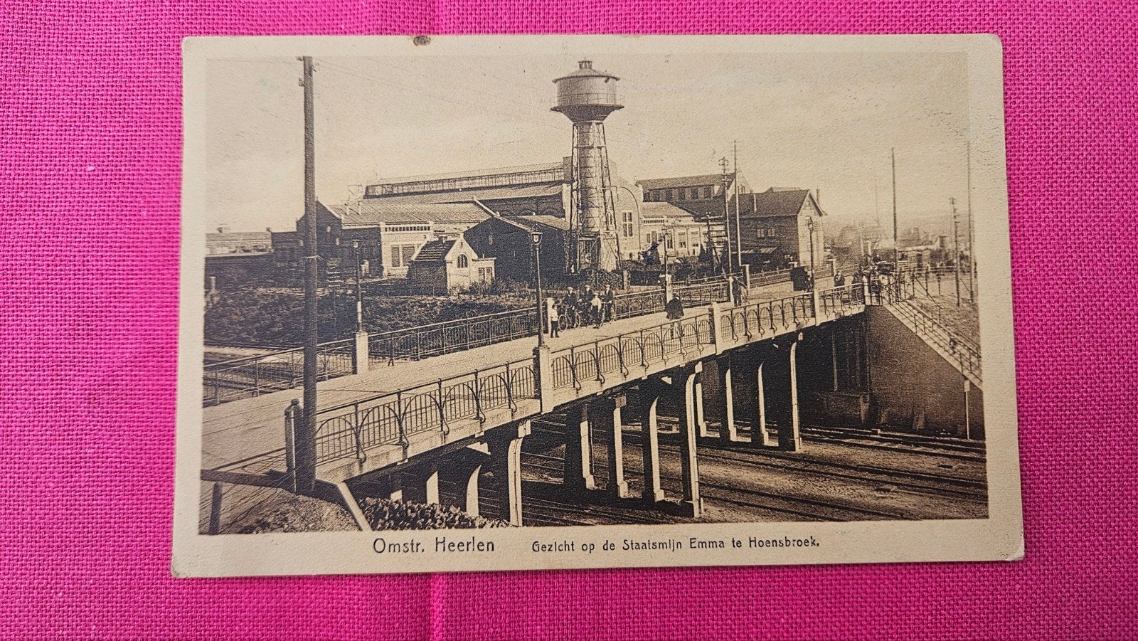 Ansichtkaart Staatsmijn Emma Hoensbroek, Omstr. Heerlen, Ophalen of Verzenden