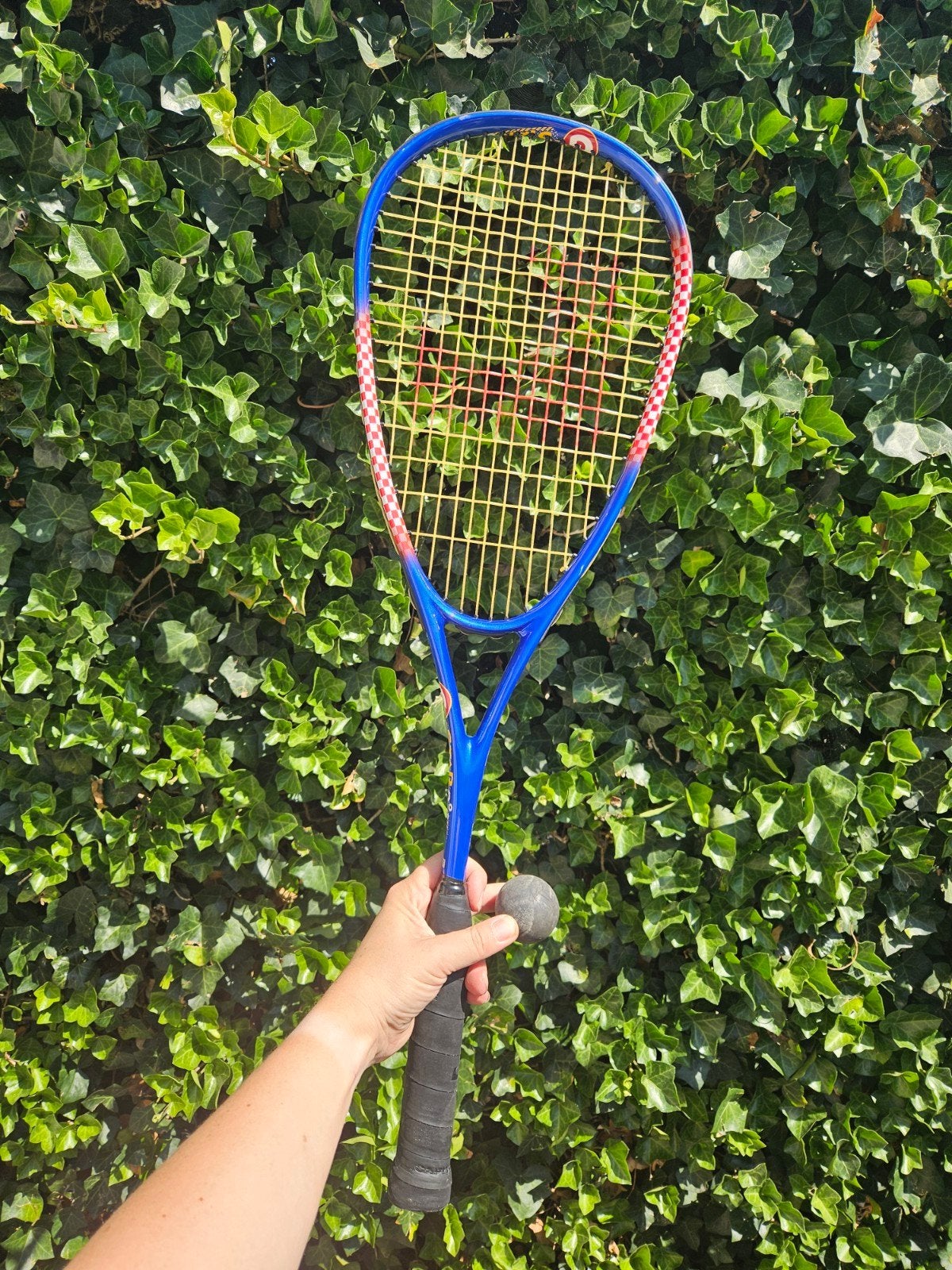 Vintage Capital Oliver White Bird Squash Racket met hoes, Ophalen, Gebruikt, Racket, Overige merken