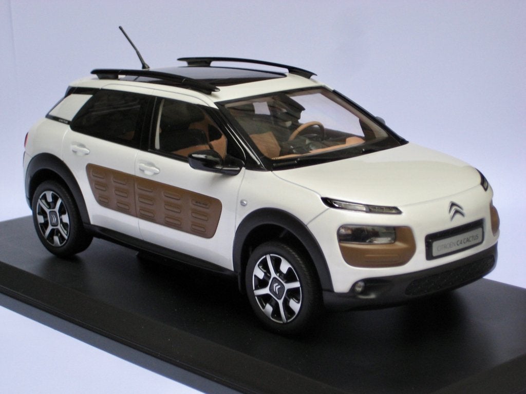 Citroen C4 Cactus parelwit met bruine Airbumps Norev 1:18, Ophalen of Verzenden, Nieuw, Auto, Norev