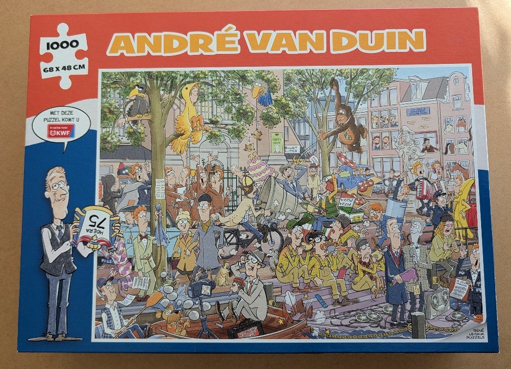 André van Duin Puzzel - 1000 stukjes, Ophalen of Verzenden, 500 t/m 1500 stukjes, Zo goed als nieuw, Legpuzzel