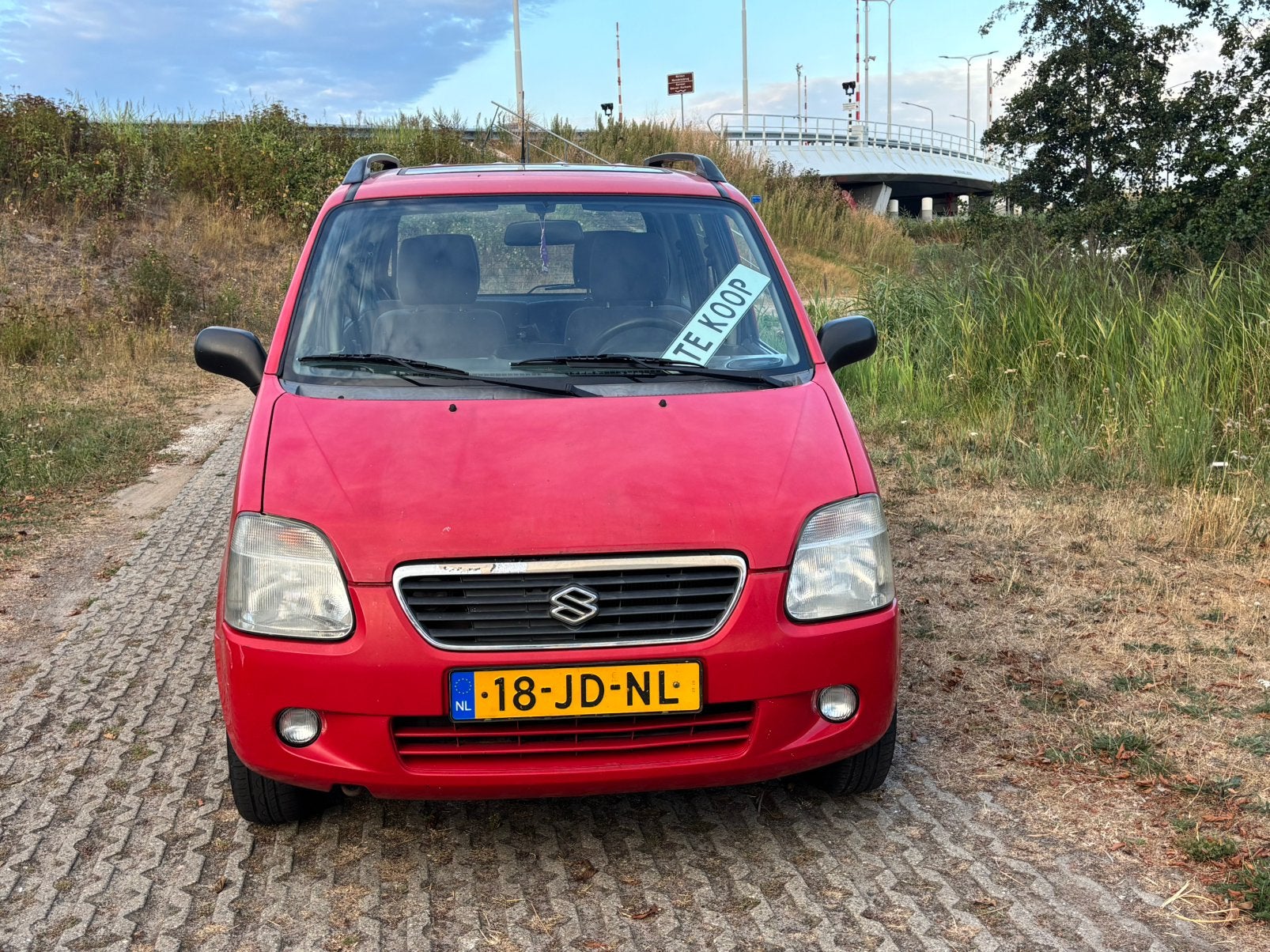 Suzuki Wagon R+ 1.3 2002 Rood, Auto's, Voorwielaandrijving, 31 €/maand, 4 cilinders, 905 kg