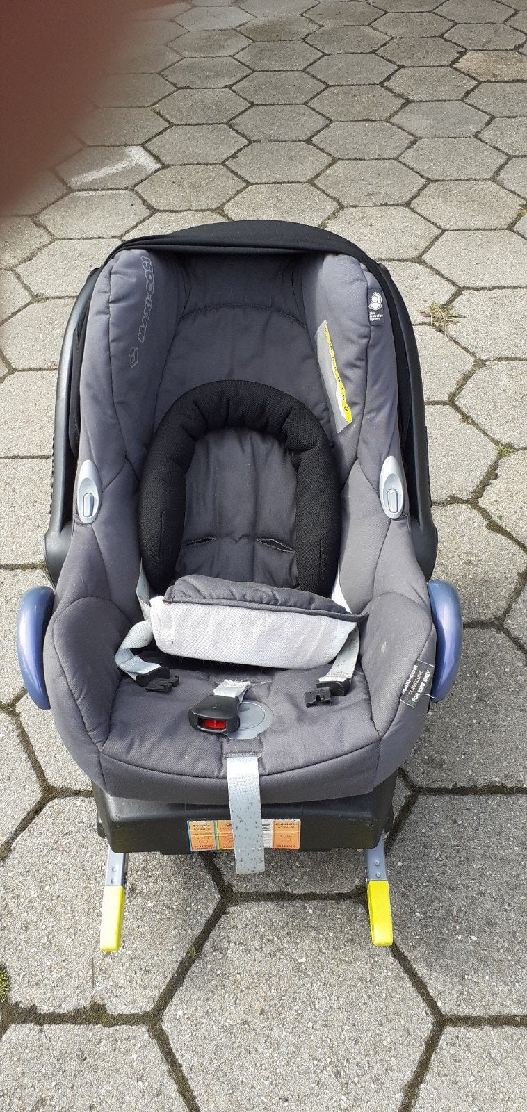 Maxi-Cosi autostoel met EasyFix base, Ophalen, Autogordel of Isofix, Gebruikt, Afneembare rugleuning