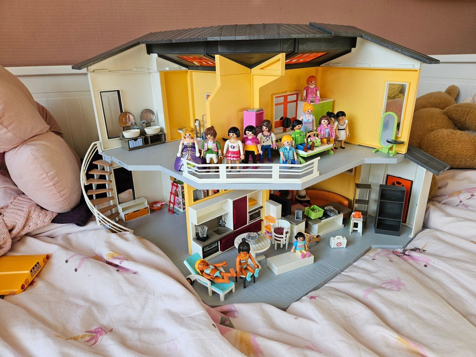 Playmobile Woonhuis Zeer Uitgebreid, Ophalen, Zo goed als nieuw, Complete set, Overige typen