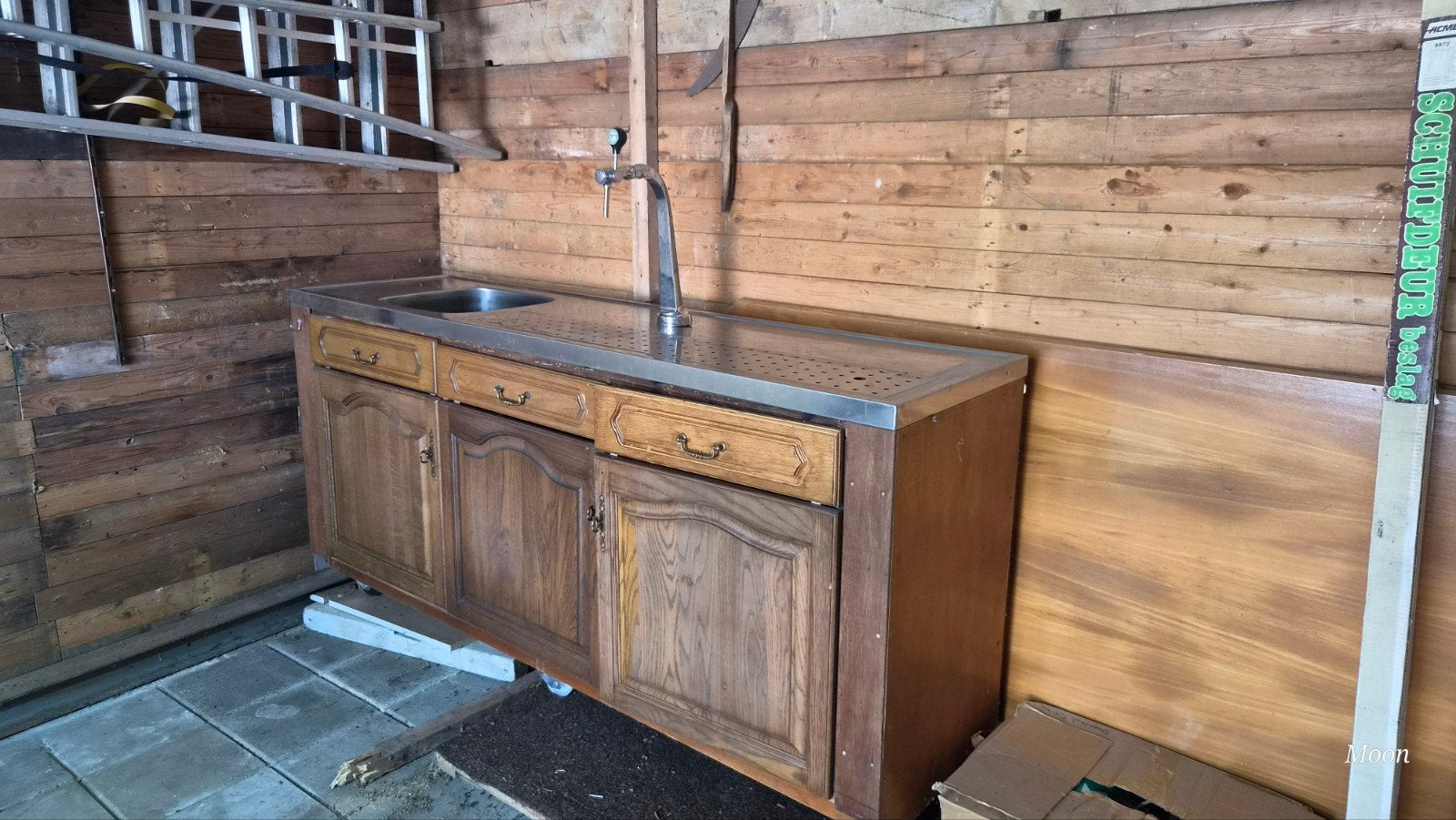 Verrijdbare complete Bar met Spoelbak., Huis en Inrichting, Barren, Ophalen, Gebruikt