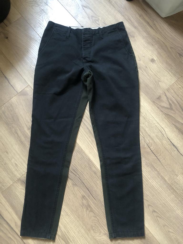 KUYICHI JEANS TIMARA multi pants donkergroen/grijs mt 28, Kleding | Dames, Ophalen of Verzenden, Zo goed als nieuw, Kuyichi, W28 - W29 (confectie 36)