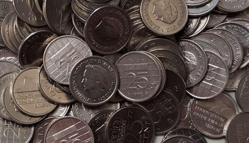 3 Kilo Nederlandse kwartjes, Ophalen of Verzenden, Koningin Juliana, 25 cent, Setje
