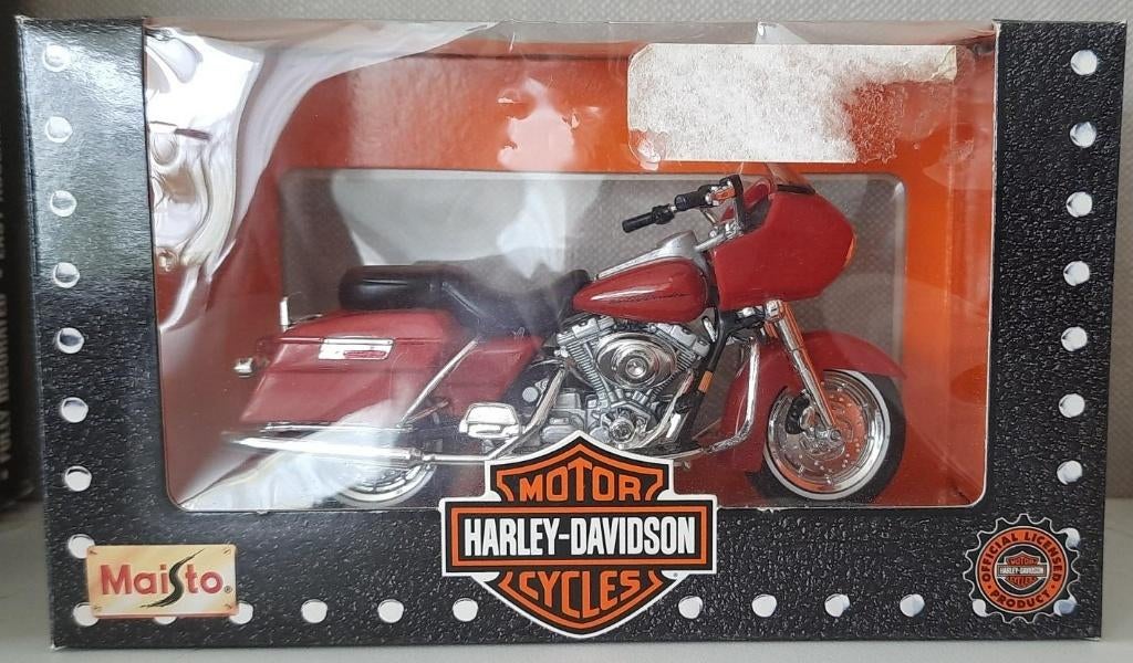 A-4	2000-Harley Davidson-Road Glide - Red, Ophalen of Verzenden, Nieuw, Motor, Maisto